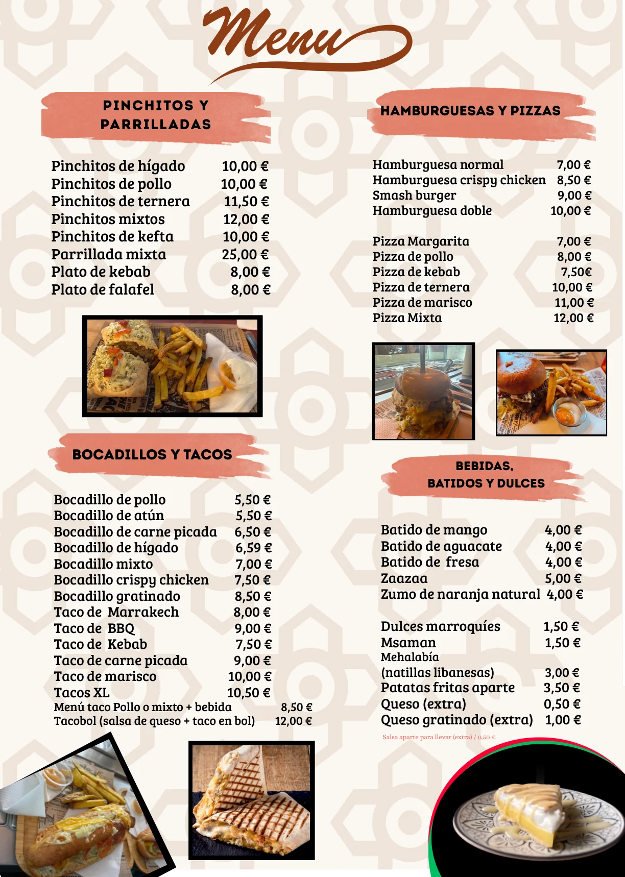 Carta Tacos Marrakech - Página 3