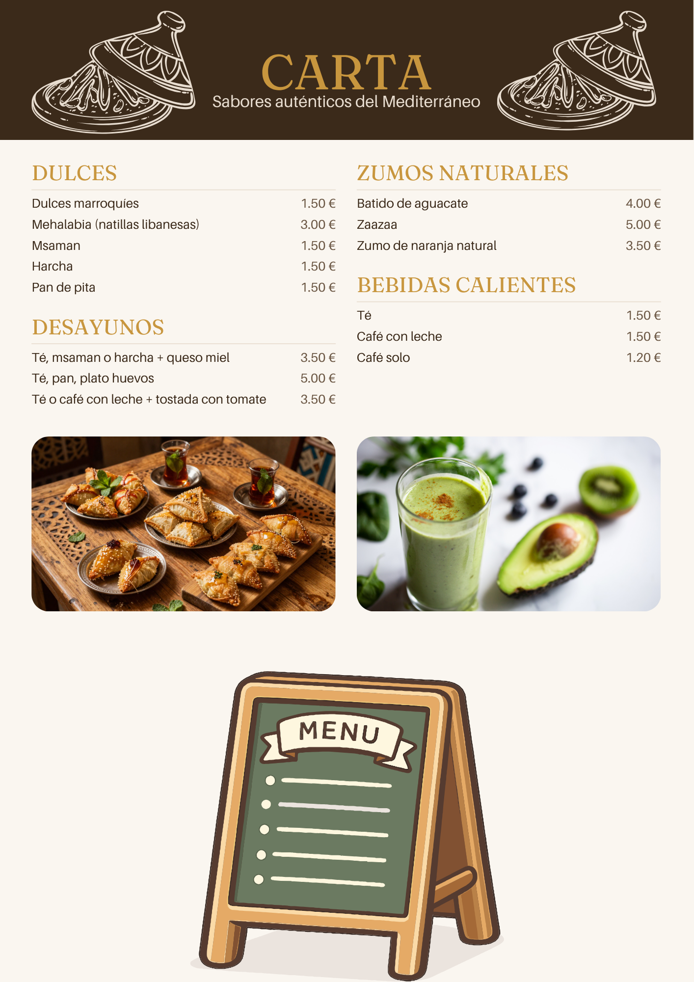 Carta Tacos Marrakech - Página 1